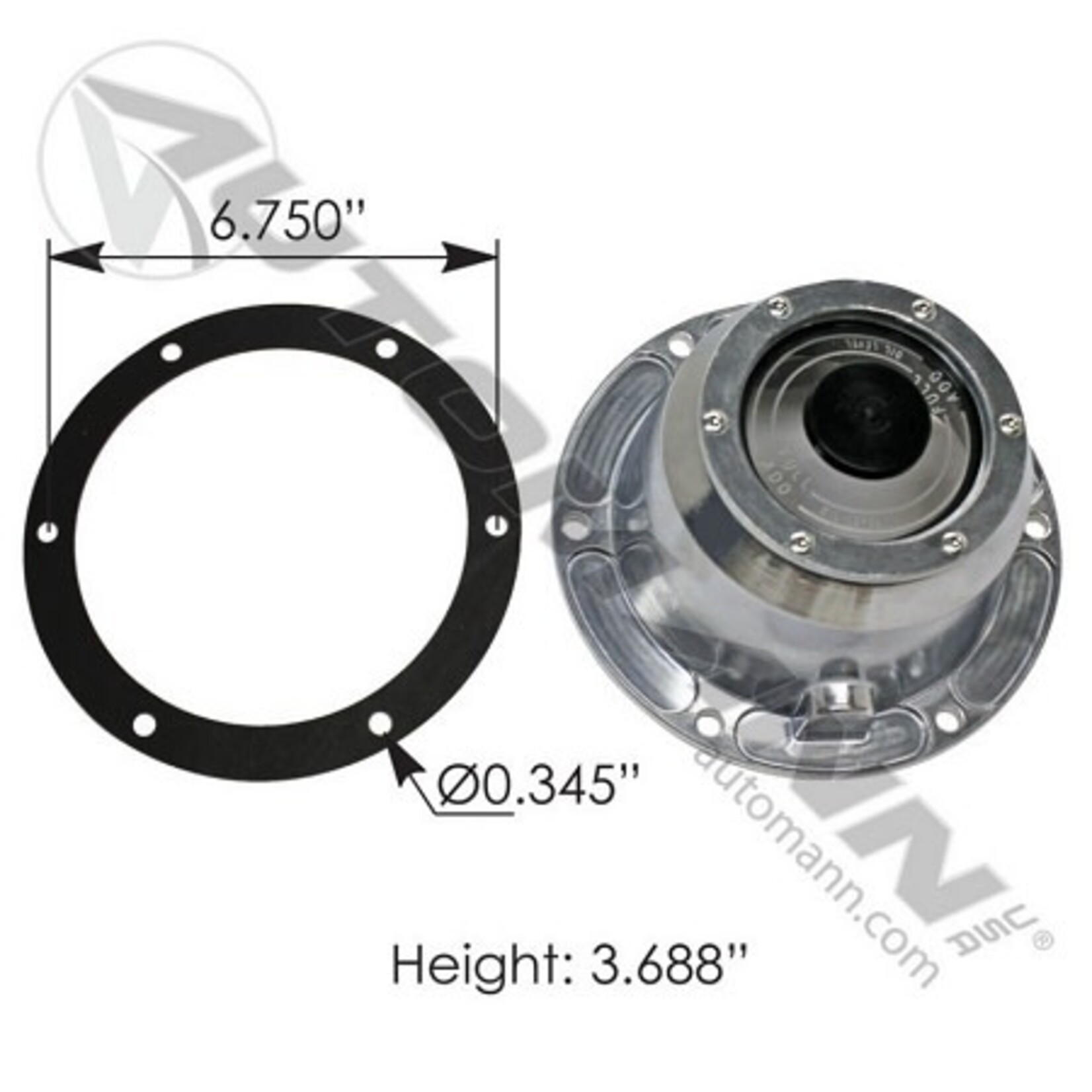 Automann Hub Cap - Trailer - Automann (Gasket Included)