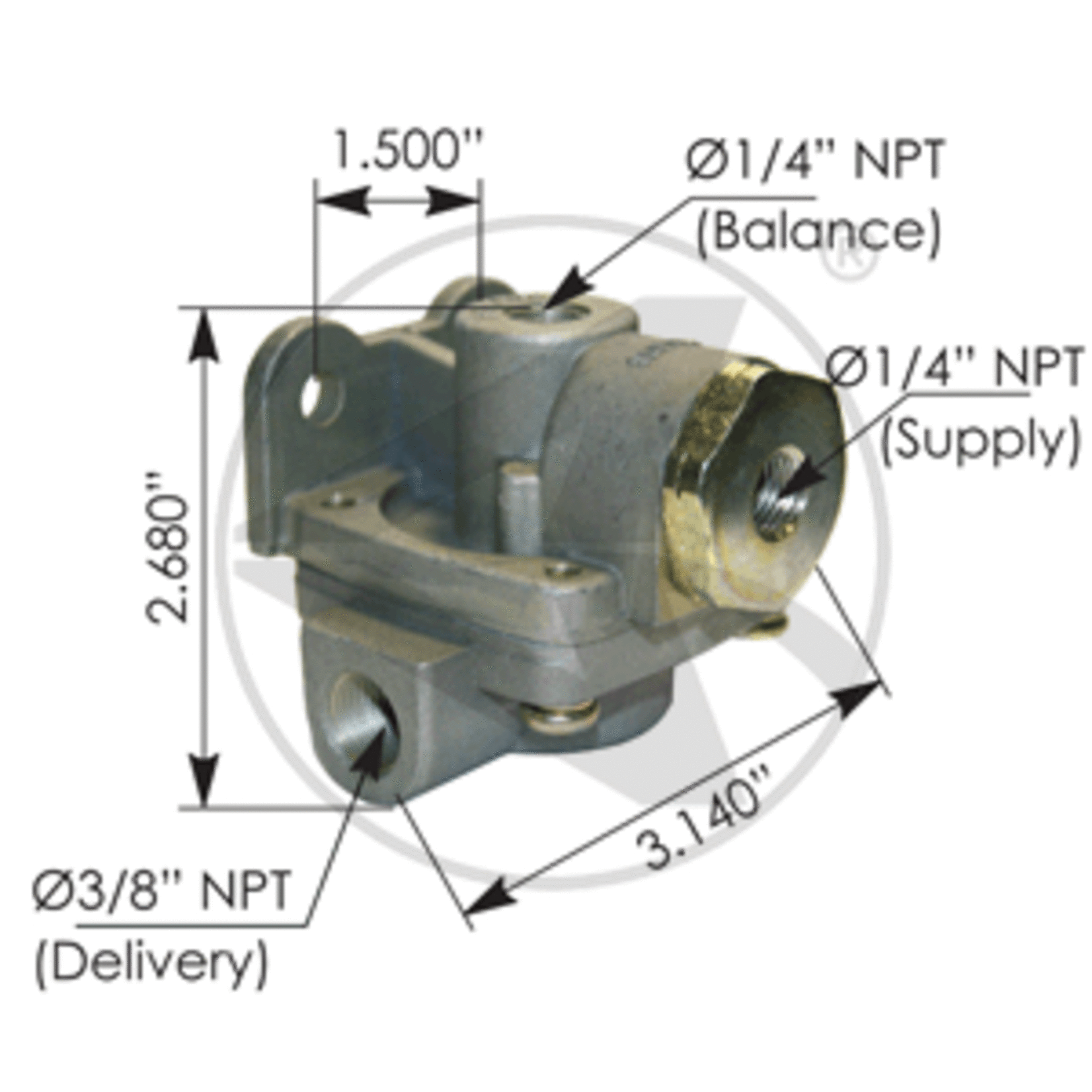 Automann QR-1C Quick release valve 289714 PD 3/8 KN32041 (Automann)
