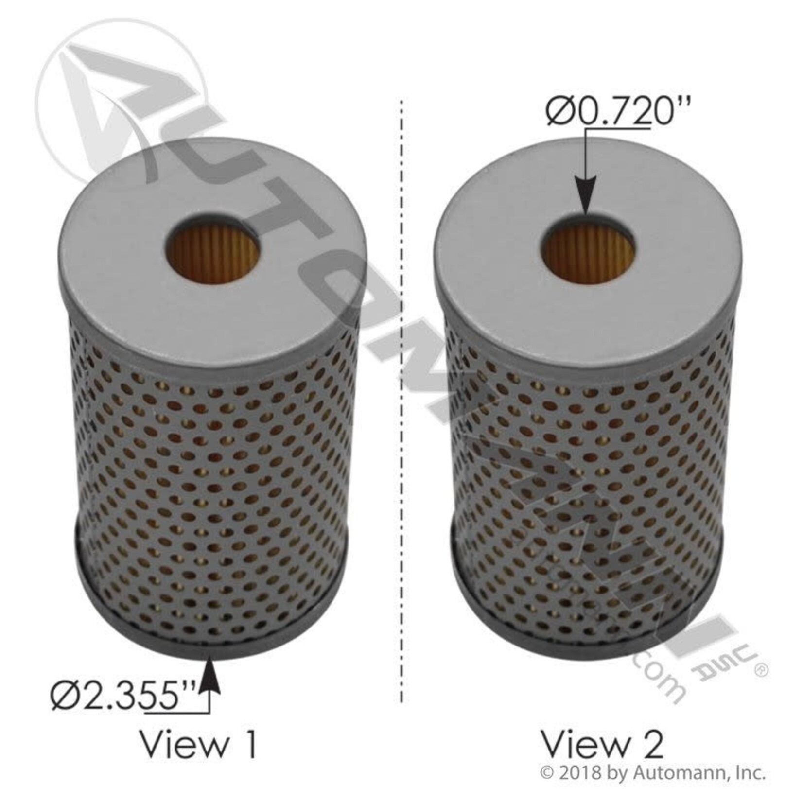 Automann Power Steering Fluid Filter -Automann - Donaldson - Fleet Guard - Volvo