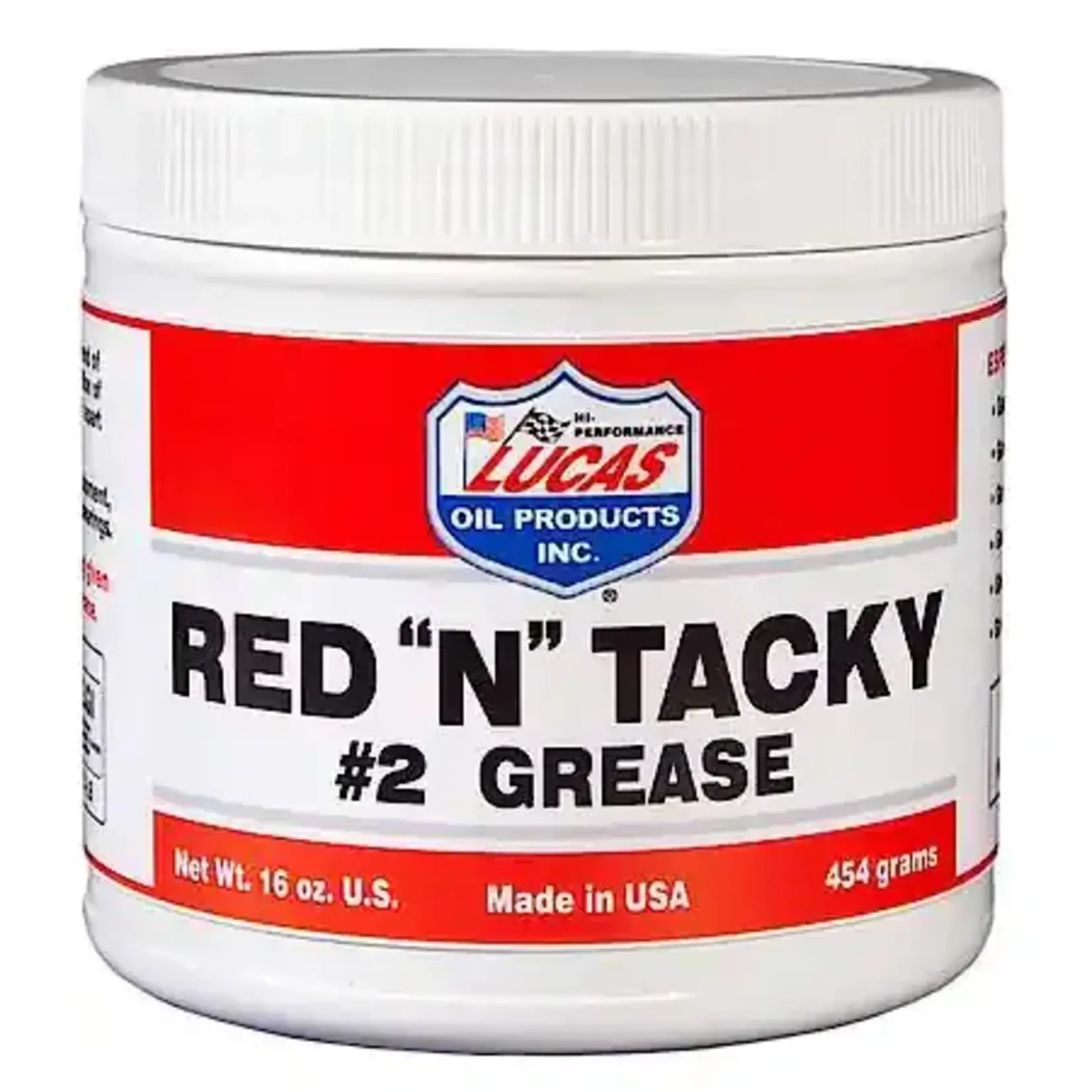 LUCAS LUCAS - Red N Tacky #2 Grease 1LB TUB/12X1/CS