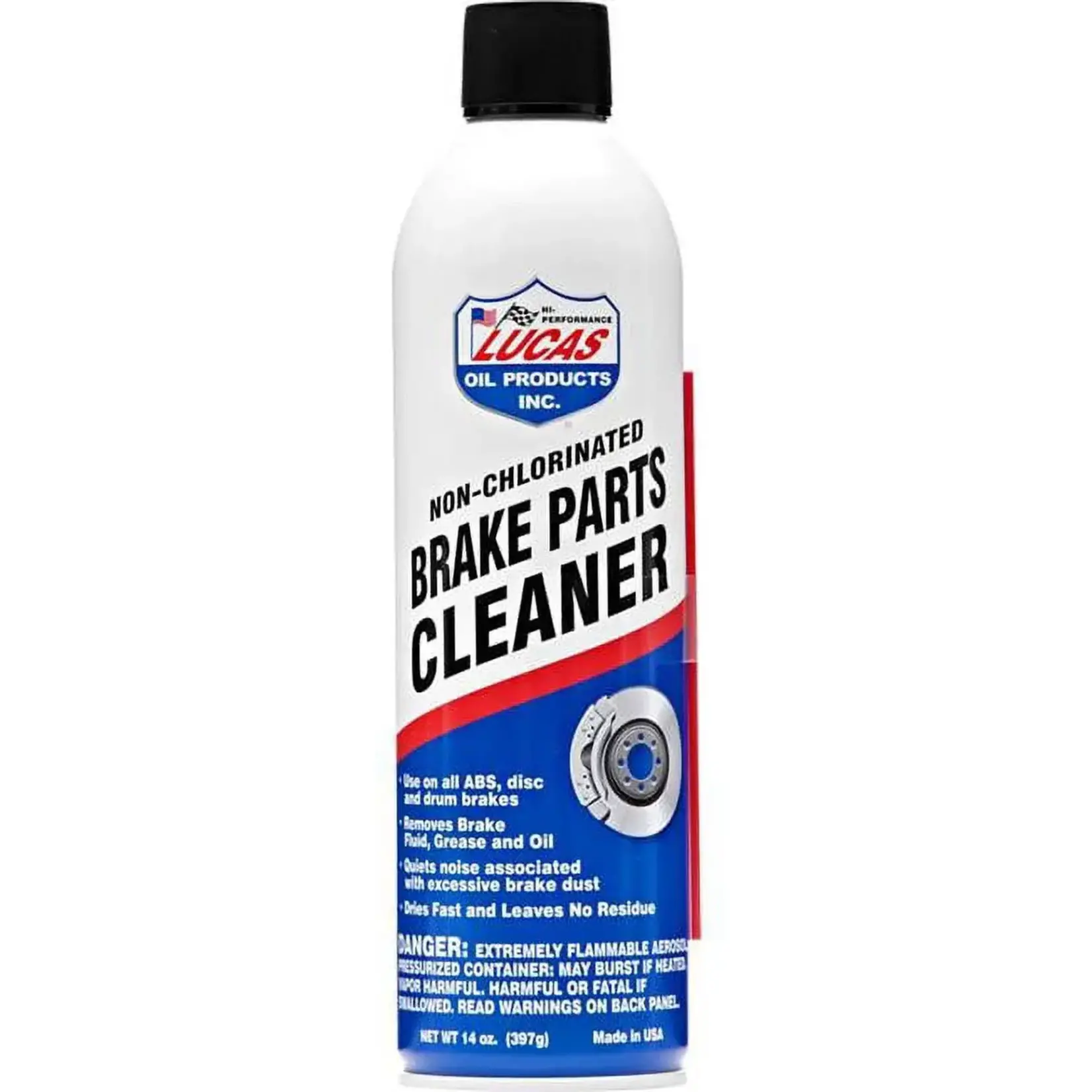 LUCAS Lucas Brake Cleaner Non-Chlorinated 14 Oz.