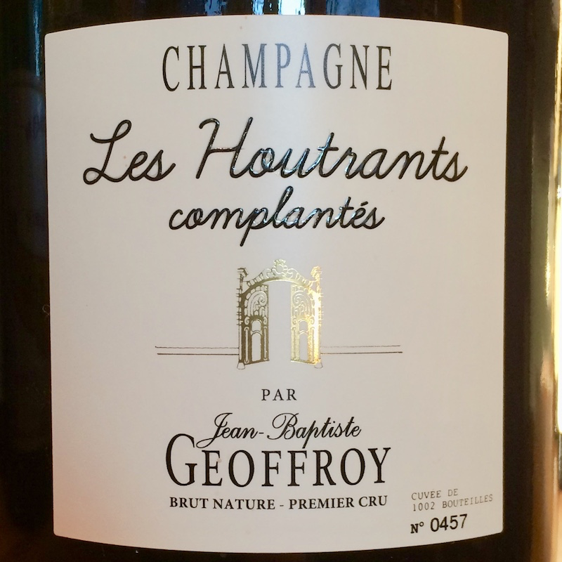France Geoffroy Champagne “Les Houtrants”