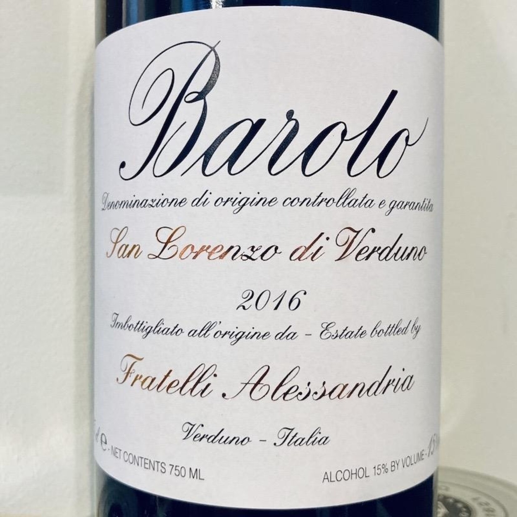 Italy 2019 Fratelli Alessandria Barolo San Lorenzo di Verduno