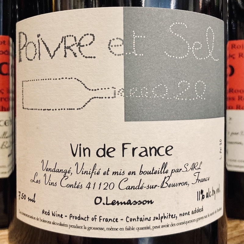 France 2020 Les Vins Contes Poivre et Sel Magnum