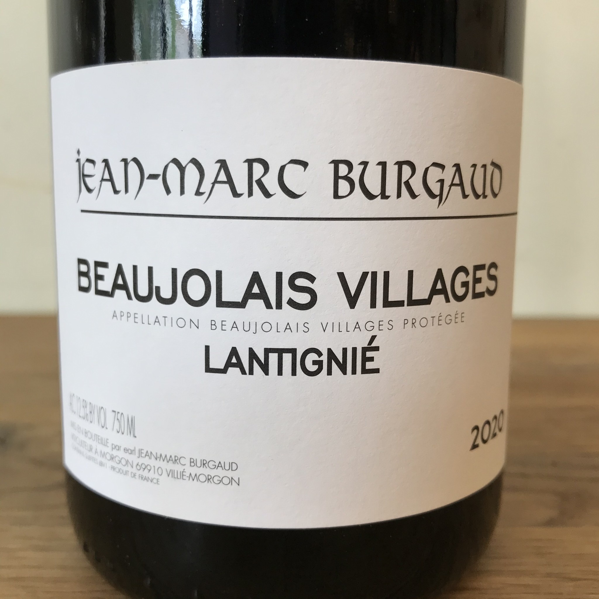 France 2021 Jean-Marc Burgaud Beaujolais Villages Les Vignes de Lantignie