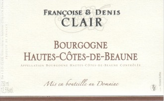 France 2019 F&D Clair Bourgogne Hautes Cotes de Beaune