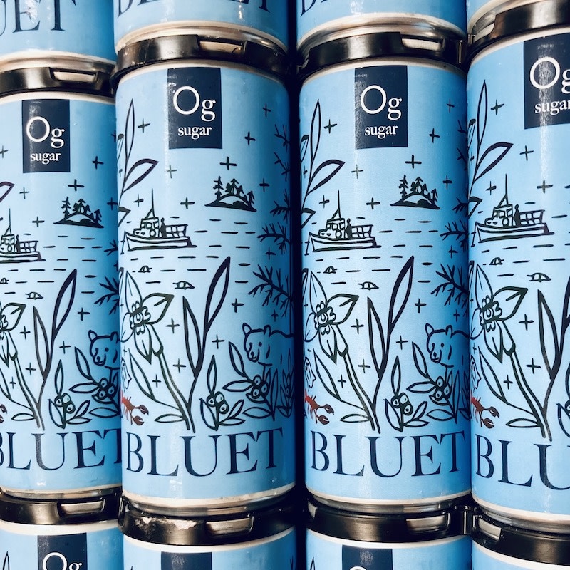 USA Bluet Wild Blueberry Sparkling Wine 4/250ml cans