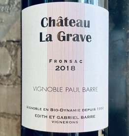 France 2018 Chateau La Grave - Paul Barre Fronsac