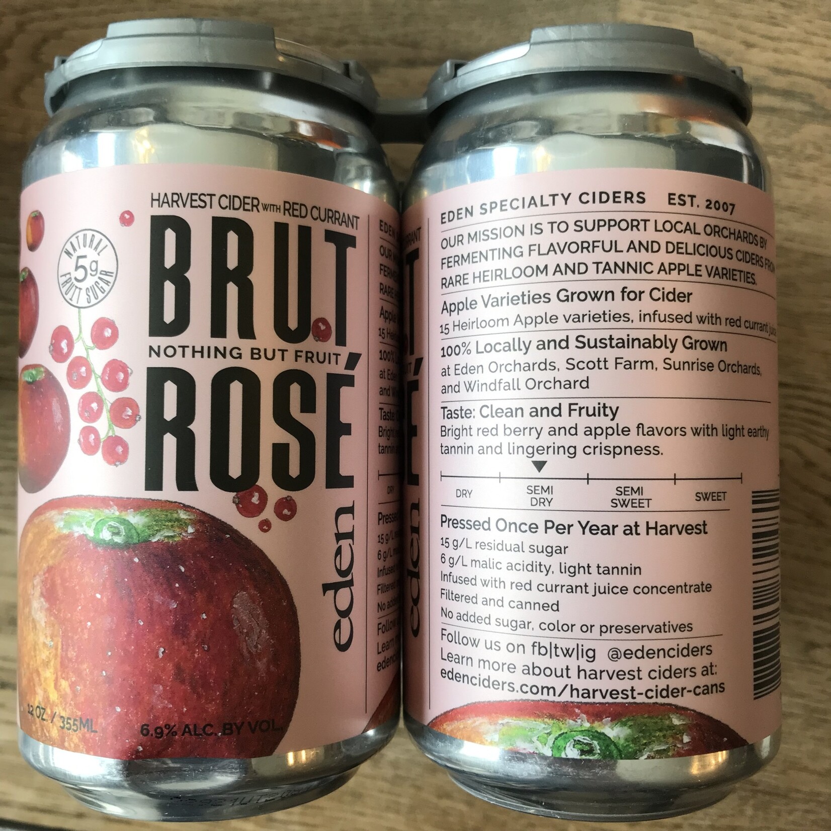 USA Eden Brut Rose Cider 4pk