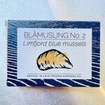 Denmark Fangst Blåmuslinger No. 2 Limfjord Blue Mussels Smoked in Cold Pressed Rapeseed Oil 110g