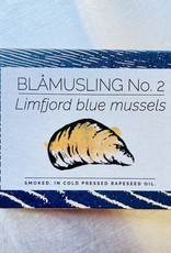 Denmark Fangst Blåmuslinger No. 2 Limfjord Blue Mussels Smoked in Cold Pressed Rapeseed Oil 110g