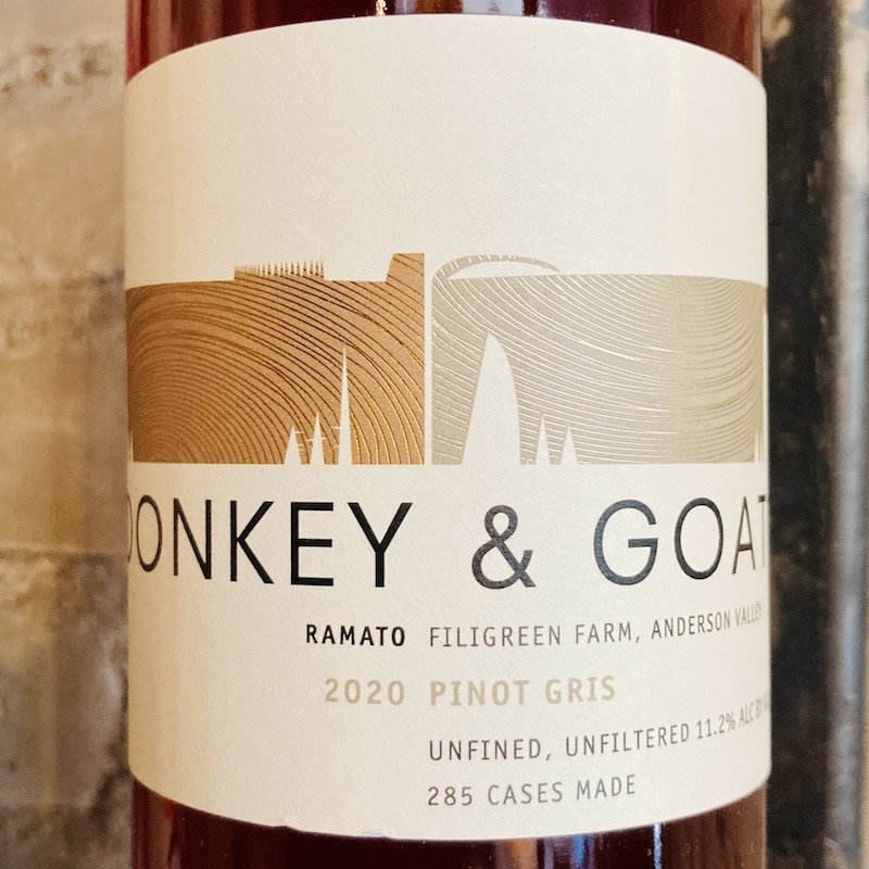 USA 2020 Donkey & Goat Ramato Pinot Gris