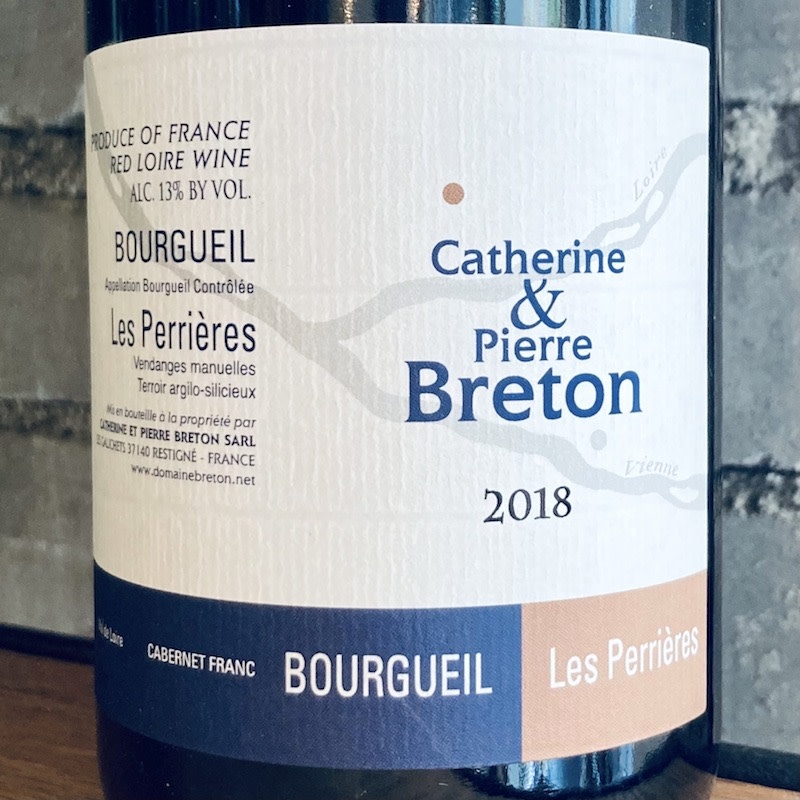 France 2018 Catherine & Pierre Breton Bourgueil "Les Perrieres"