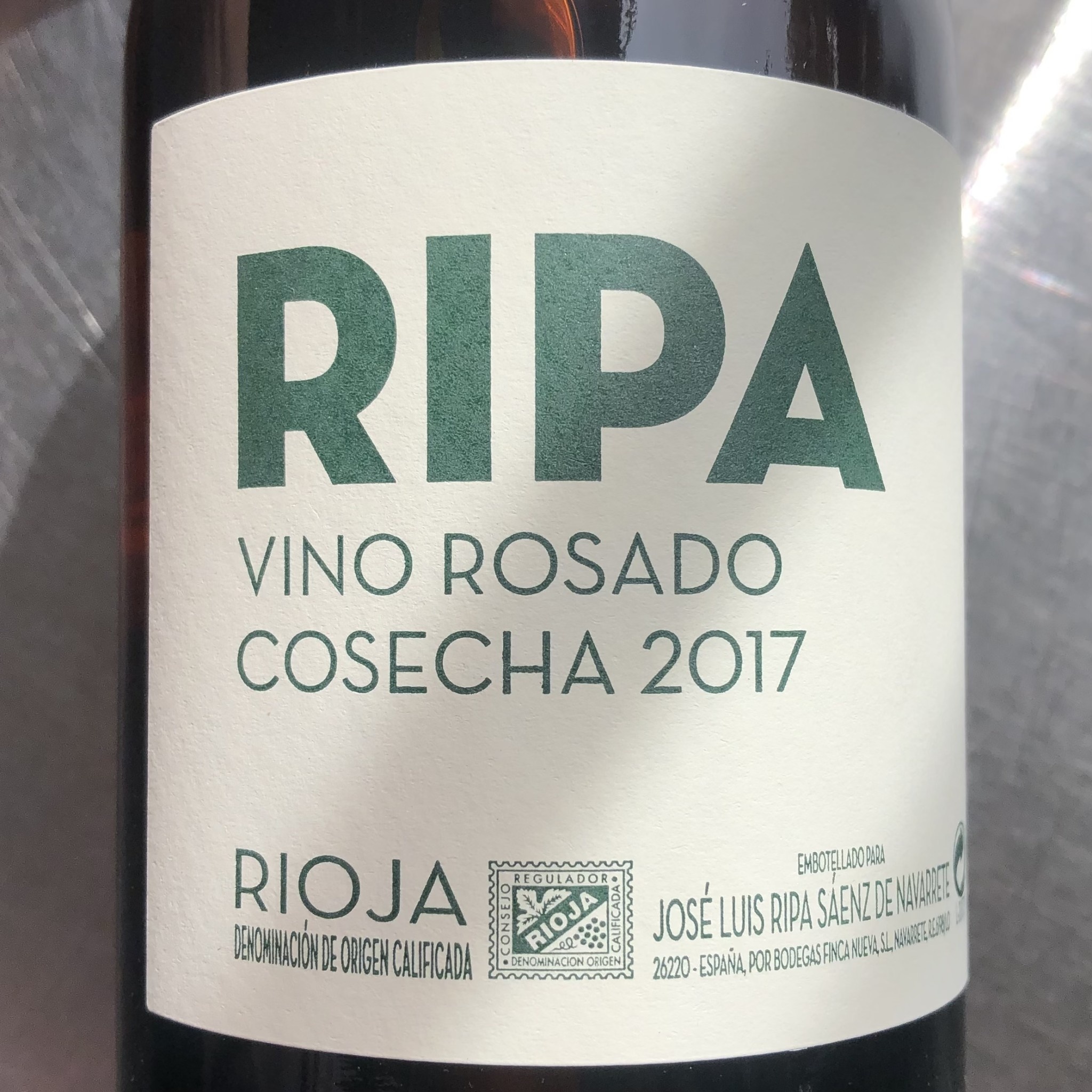 Spain 2017 Jose Luis Ripa Rioja Vino Rosado