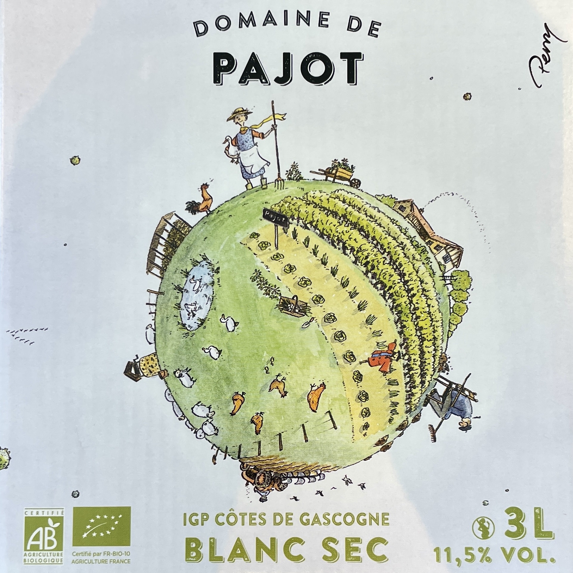 France 2021 Domaine de Pajot Cotes de Gascogne "Planete Gascogne" 3L BIB