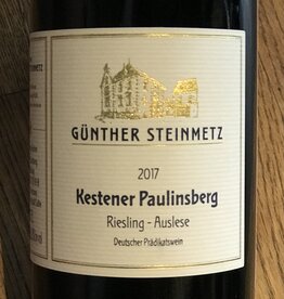 Germany 2017 Gunther Steinmetz Kesterner Paulinsberg Riesling Auslese 375ml