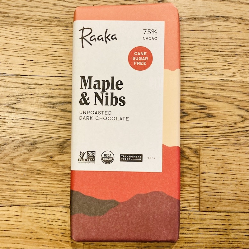 USA Raaka Maple & Nibs 75%, 1.8oz