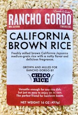 USA Rancho Gordo (Chico Rice) California Brown Rice 1 lb bag