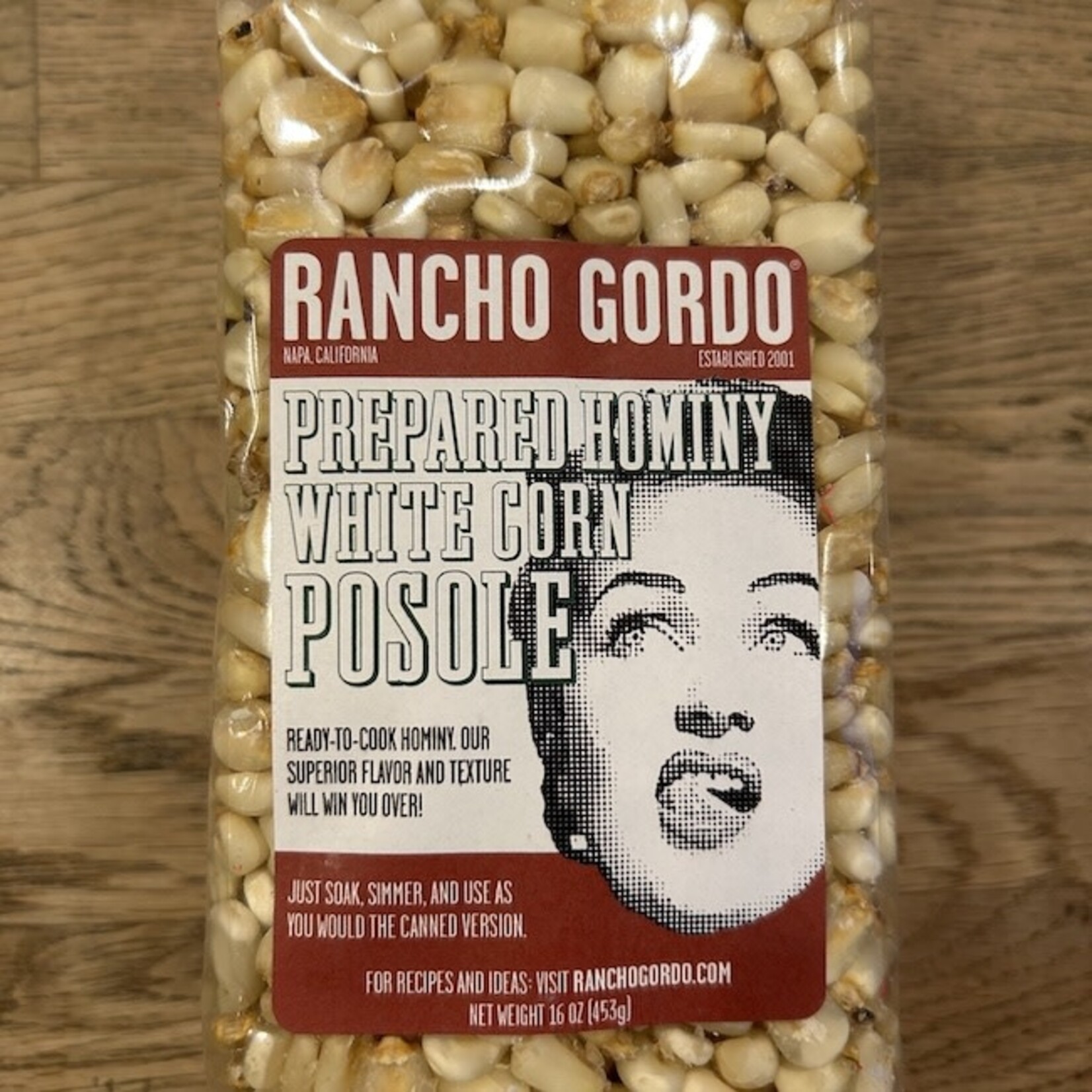 USA Rancho Gordo White Corn Posole/Prepared Hominy