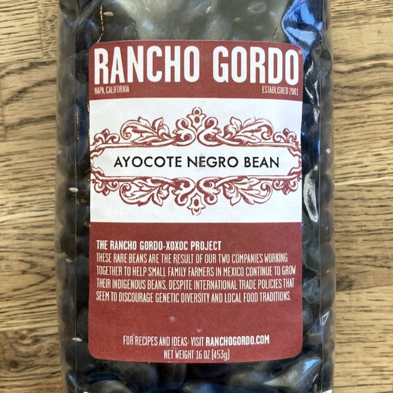 USA Rancho Gordo Ayocote Negro Bean