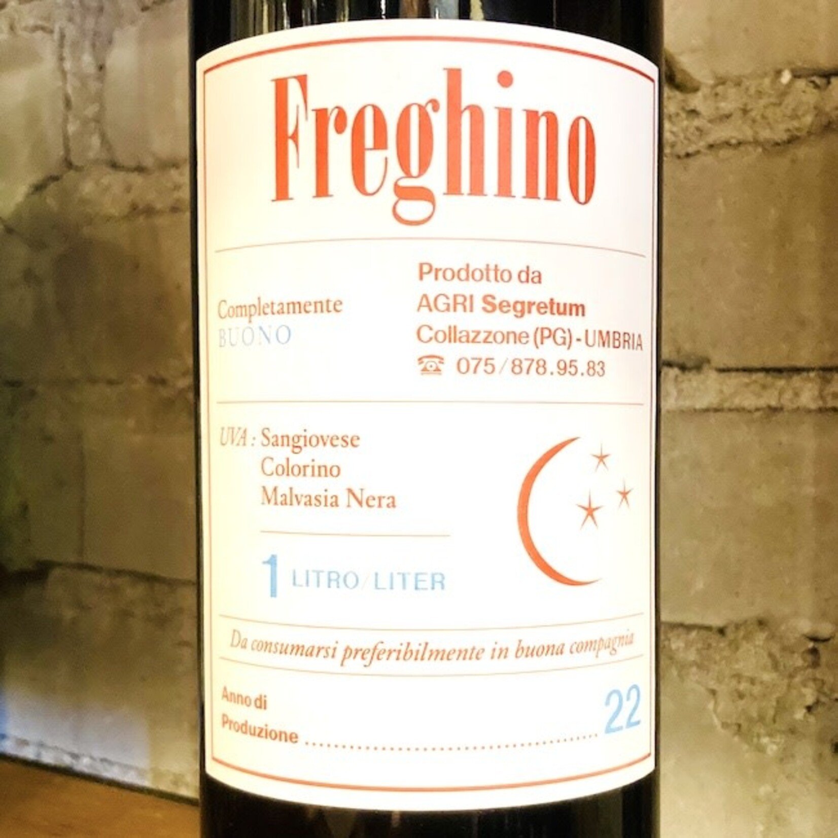 Italy 2022 Agri Segretum "Freghino" Umbria Sangiovese