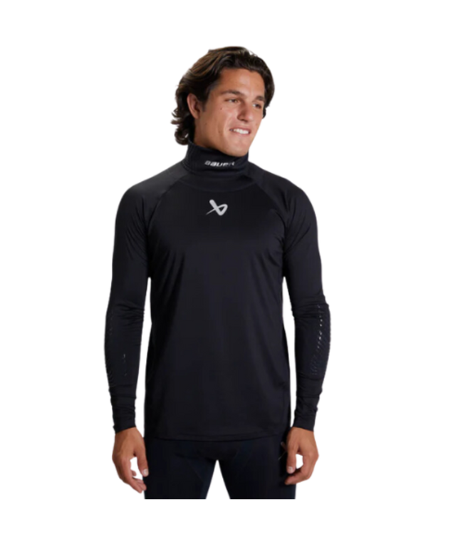 Bauer Hockey Bauer Senior LS Cut-Resistant Neck Protect Base Layer
