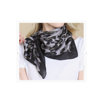 Riah Fashion Riah Fashion Leopard pattern scarf -gray