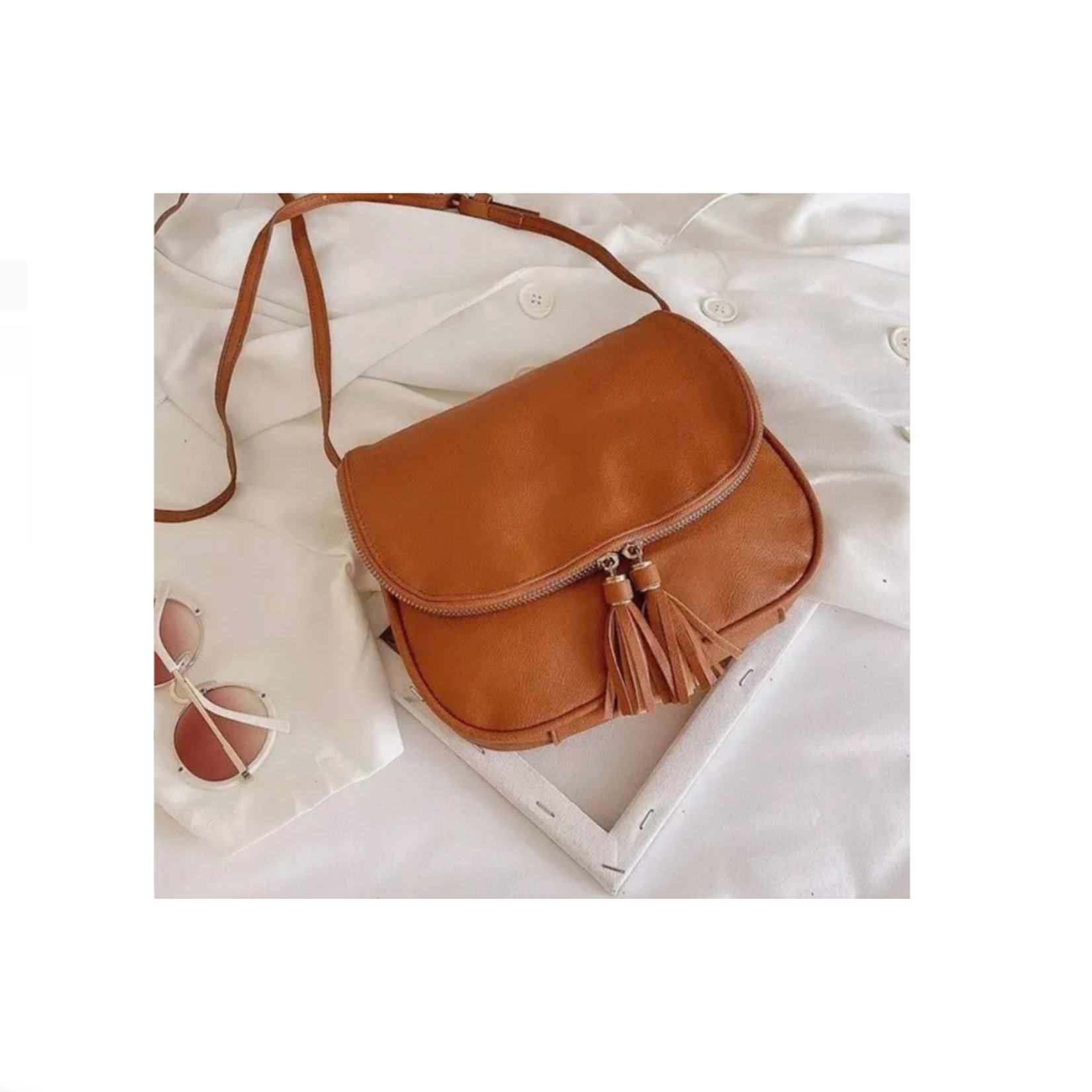 Camel Vintage Crossbody