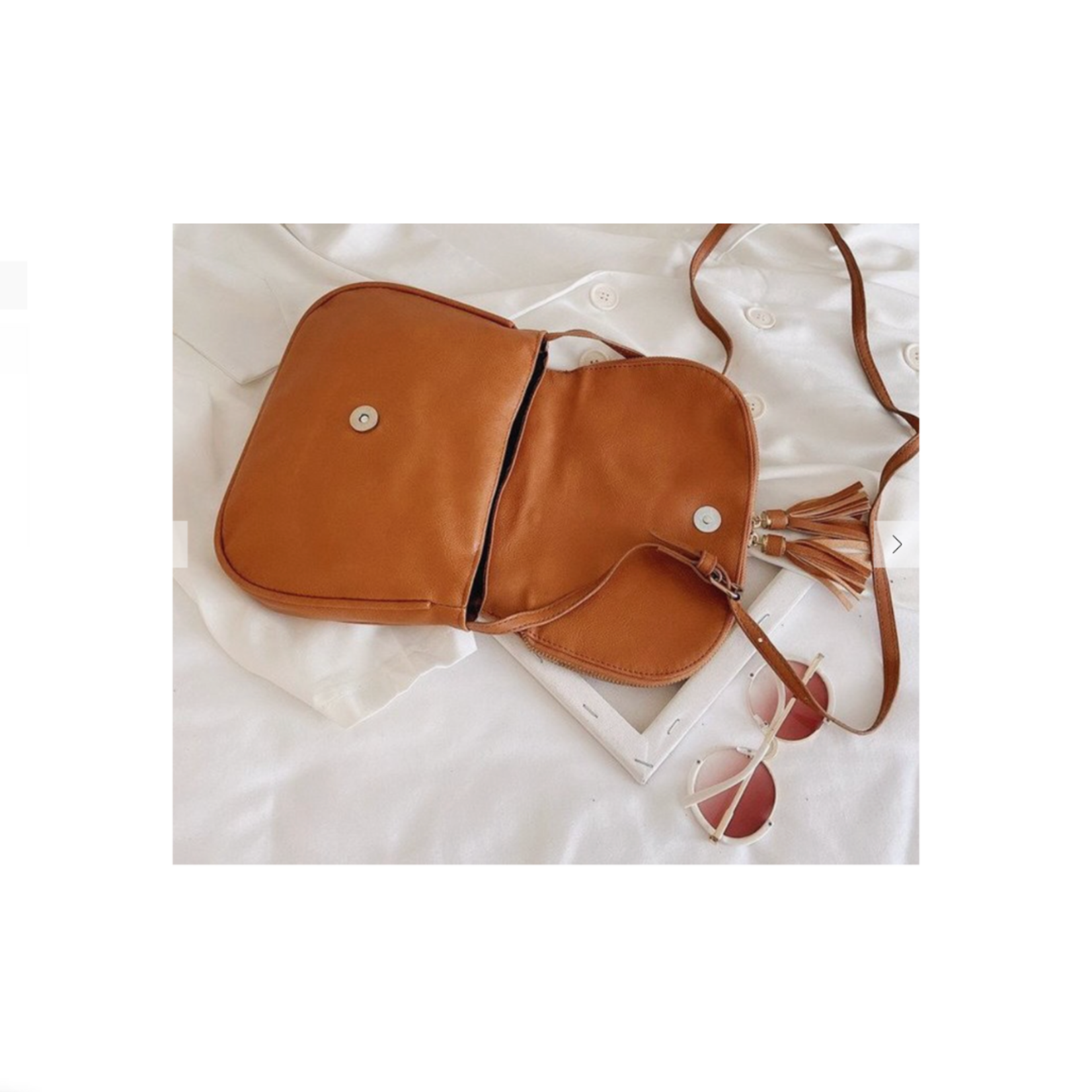 Camel Vintage Crossbody