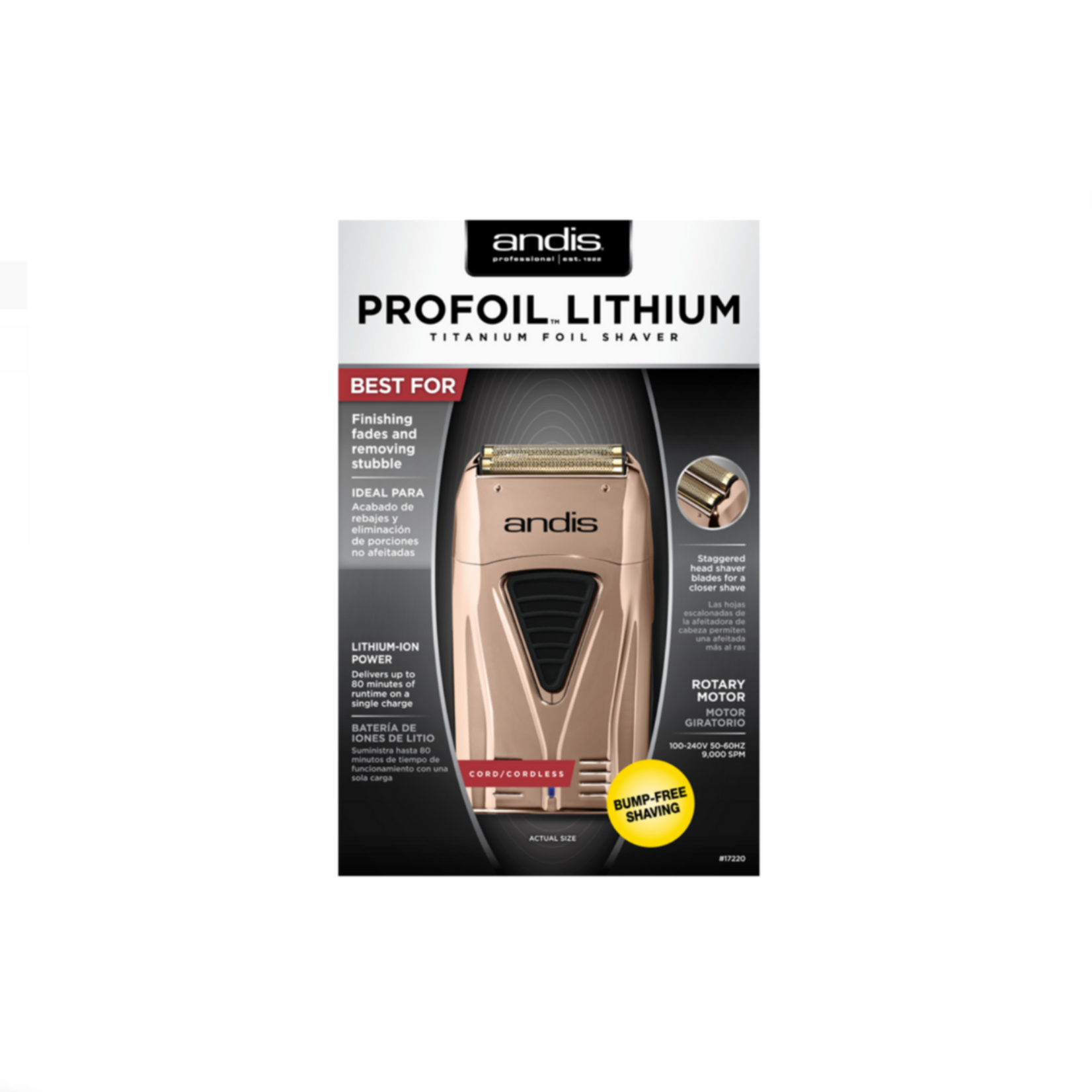 and is And is Profile Lithium Titanium Foil Shaver