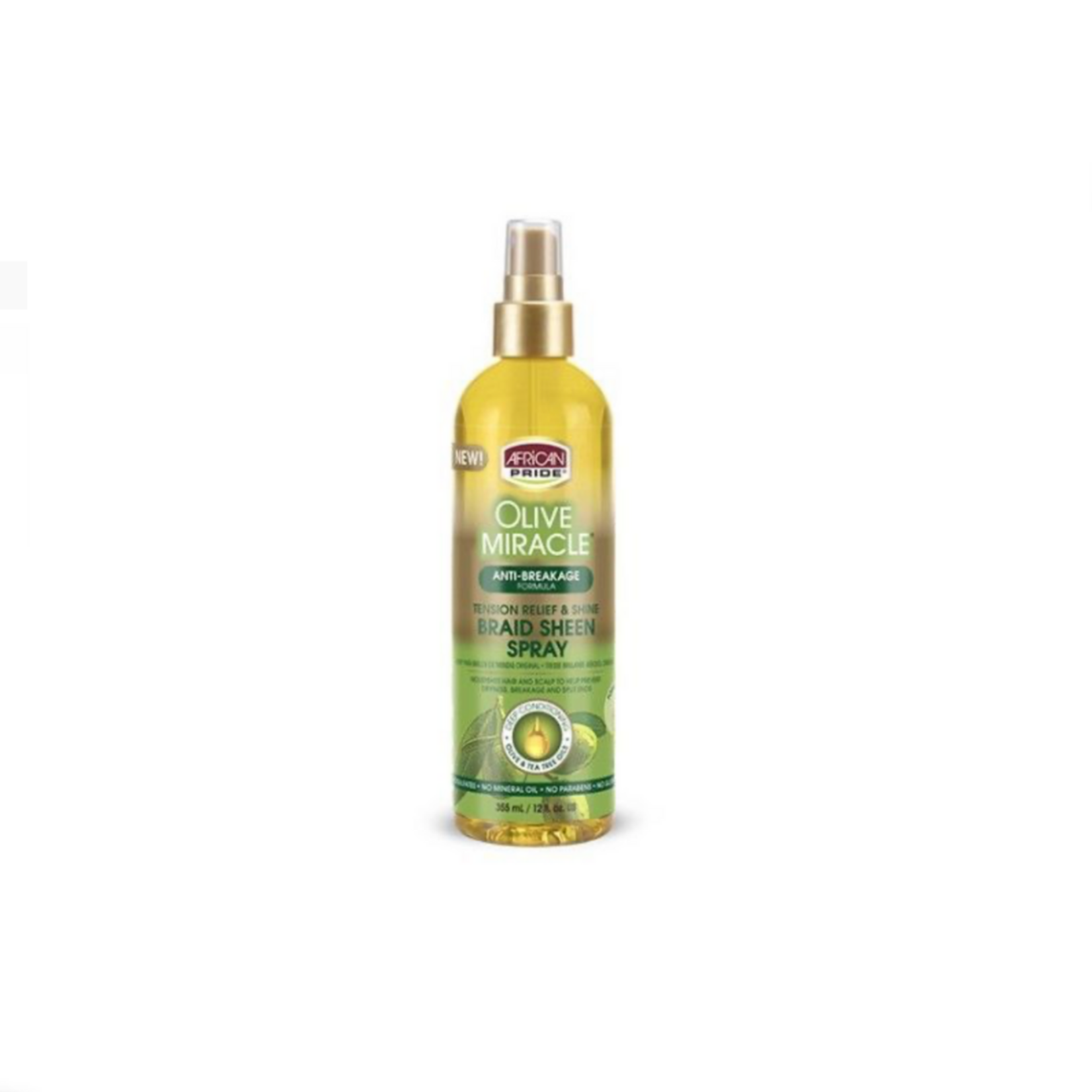 African Pride African Pride Olive Miracle Braid Sheen Spray 12oz