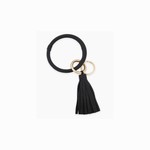 MYS Leather Coated Key Ring w/Leather Tassel