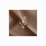 Fast Wholesale Butterfly Ring Open Ring: Gold