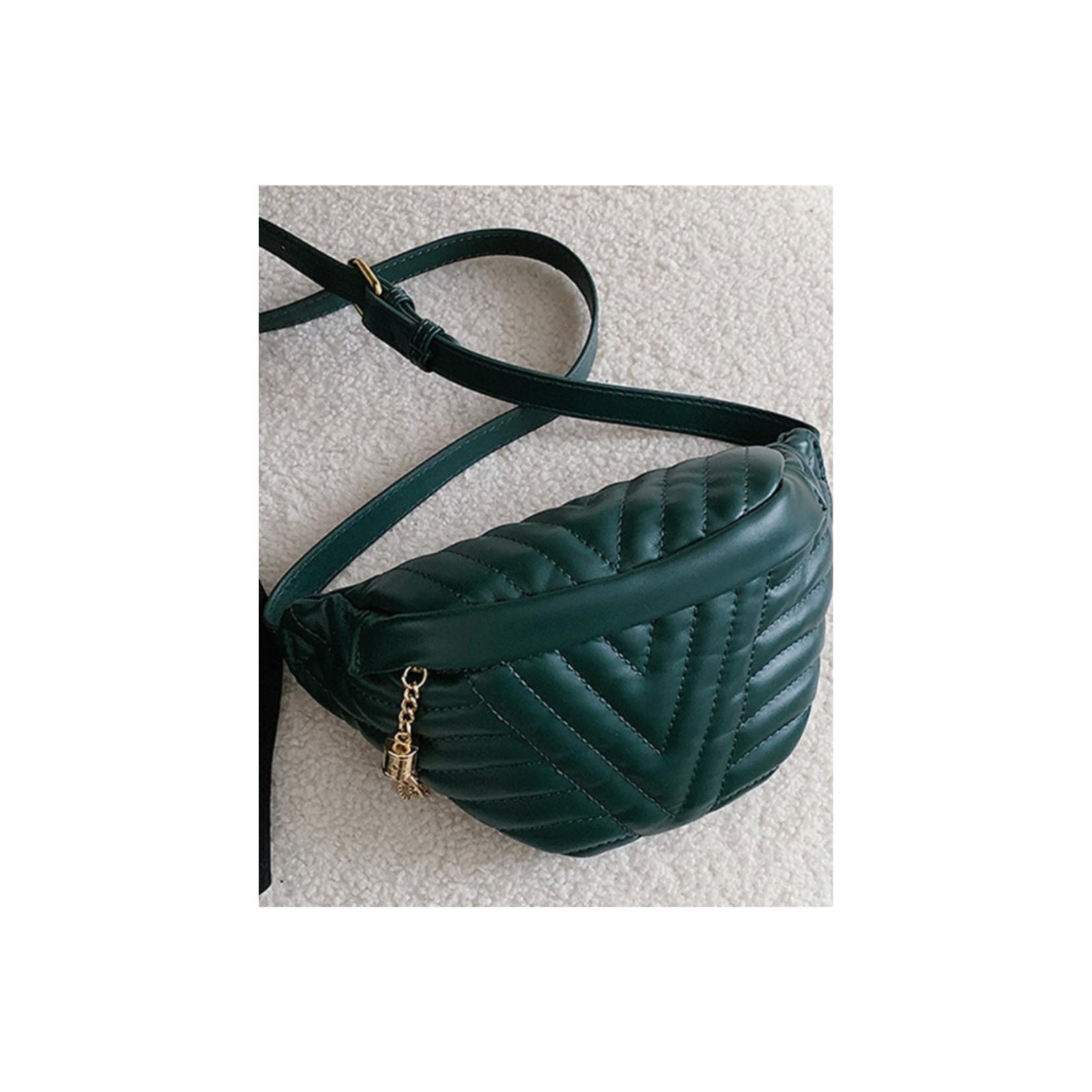 Accity Accity Trendy Quilted Crossbody  - Green