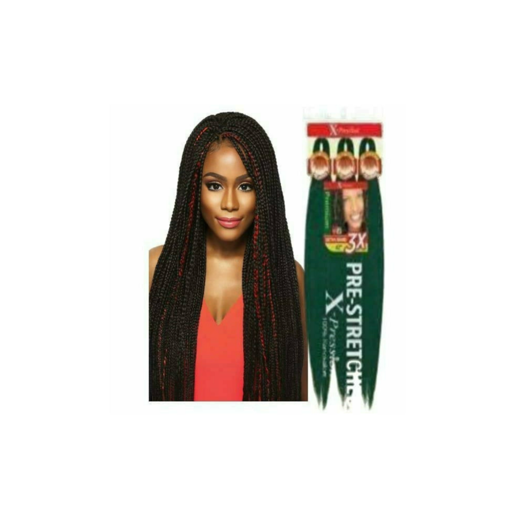 OUTRE  X-PRESSION PRE-STRETCHED BRAID 3X-52” – Braids and Wigs