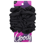 goody Womens Ouchless Scrunchie, Black 8 Ct Black