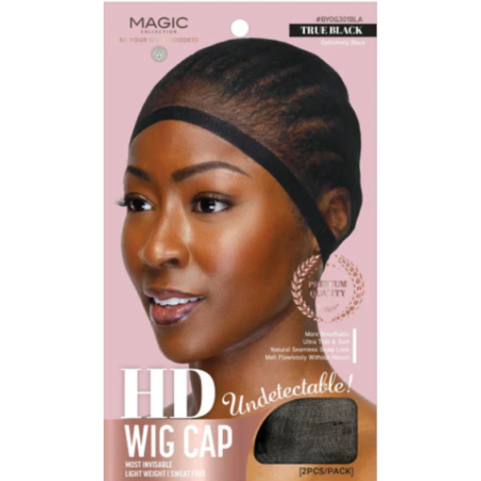 Magic Collection Magic Collection HD Undetectable Wig Cap - True Black