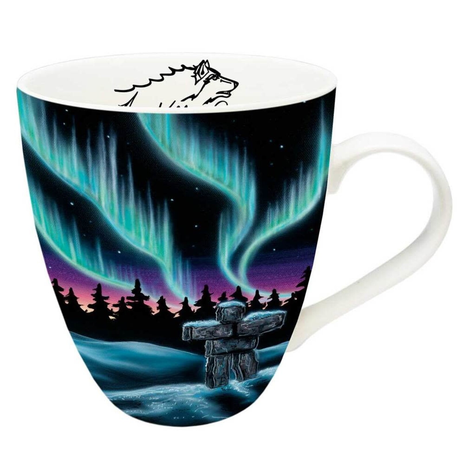 Amy Keller-Rempp Amy Keller-Rempp "Sky Dance - Inukshuk" Porcelain Mug