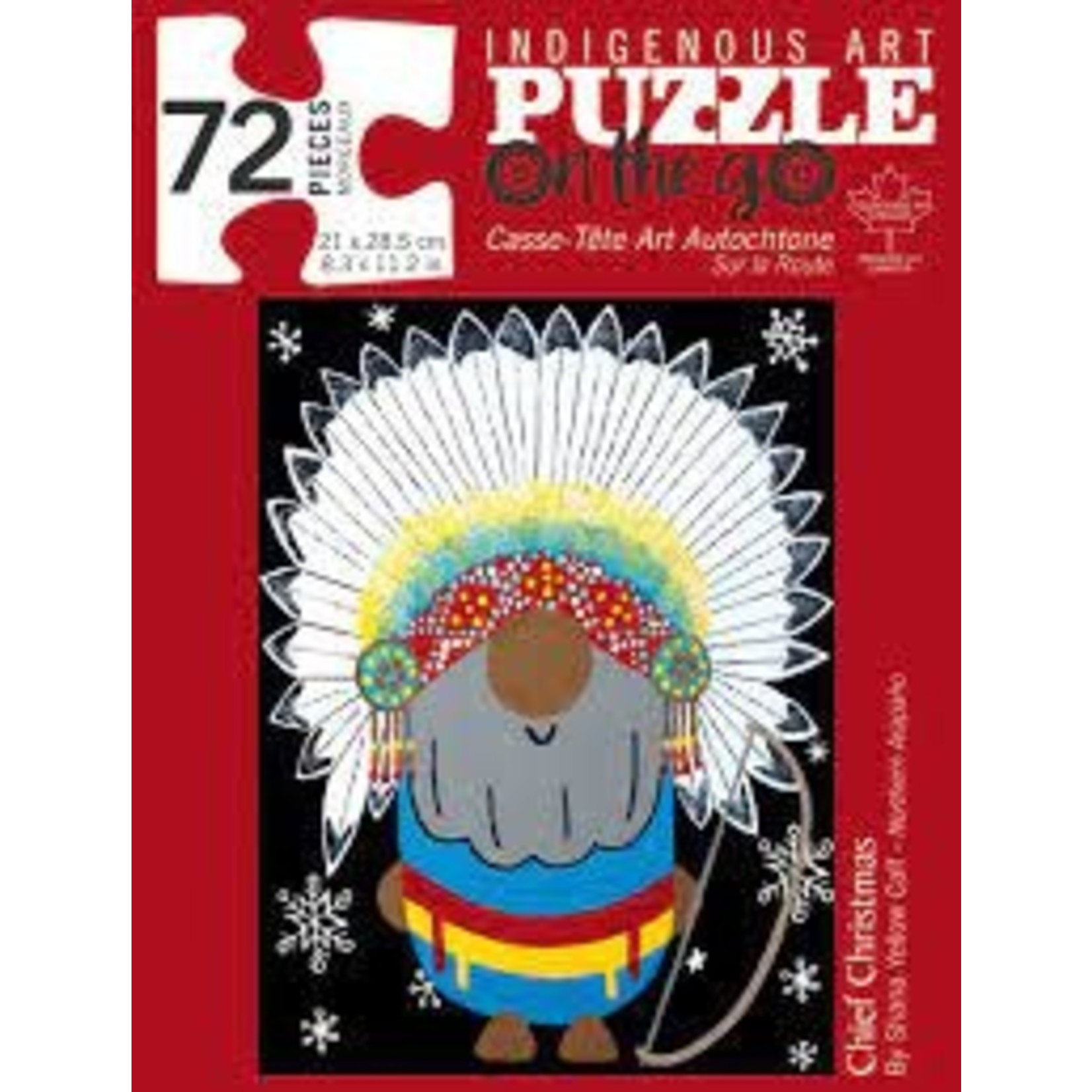 Shana Yellow Calf Shana Yellow Calf " Chief Christmas" Puzzle 72pcs