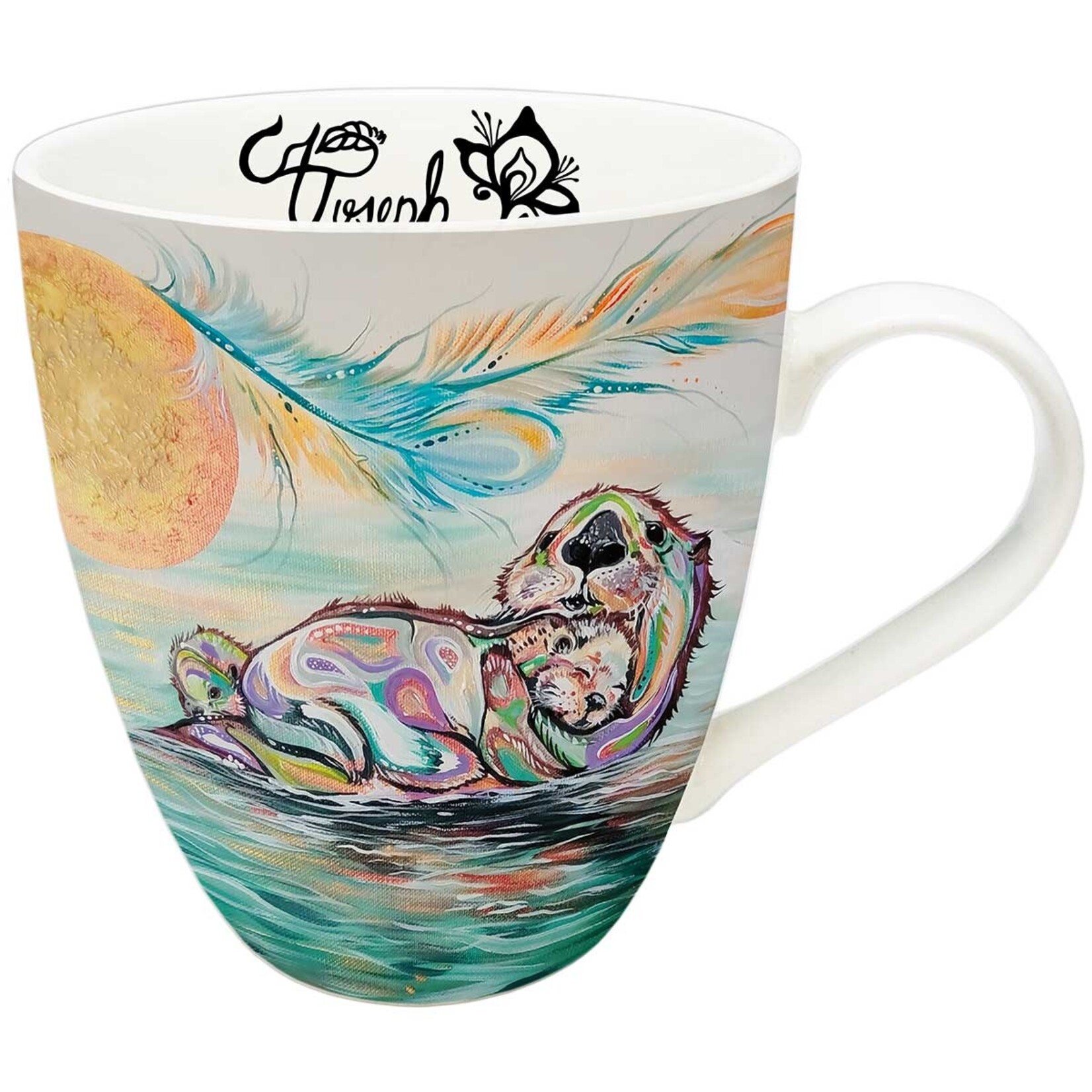 Carla Joseph Carla Joseph "Otter Family" Porcelain Mug
