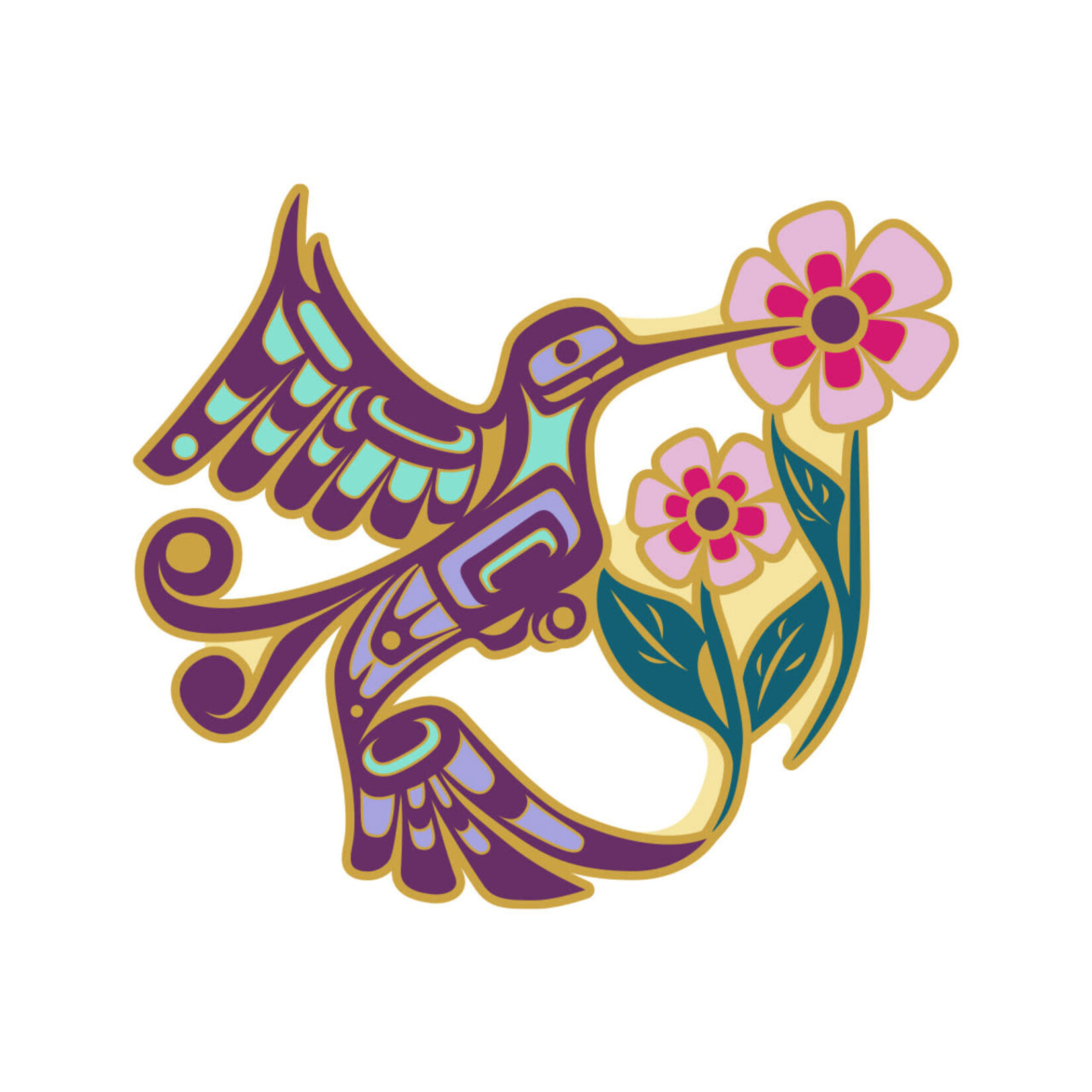 Francis Dick Francis Dick "Hummingbird" Enamel Pin