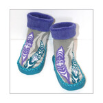 Simone Diamond Simone Diamond "Feathers" Baby Booties L