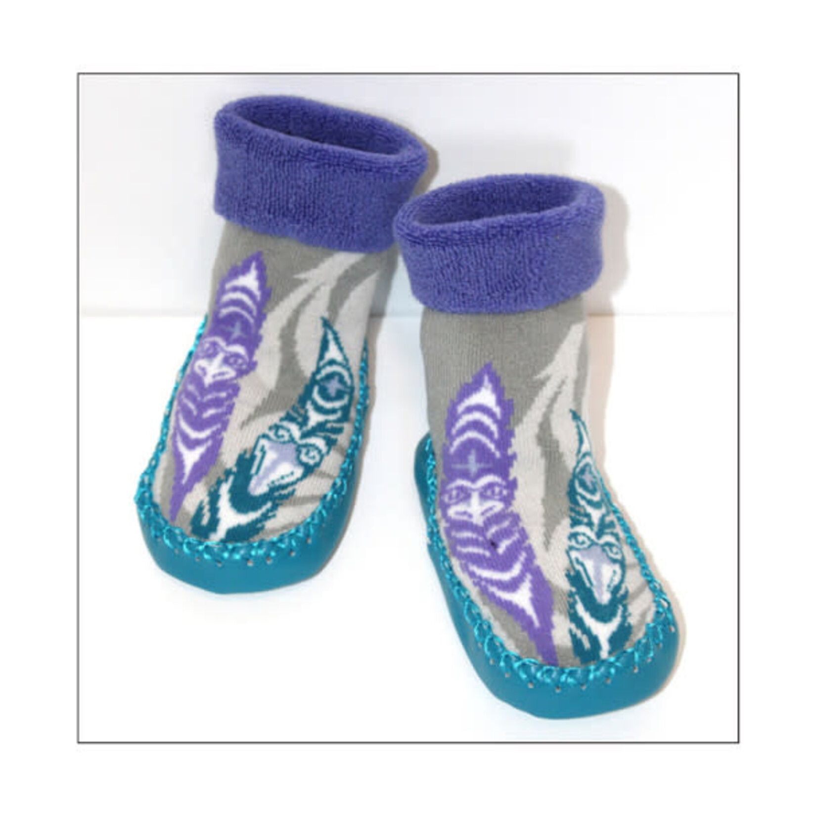 Simone Diamond Simone Diamond "Feathers" Baby Booties L