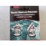 Wizkids D&D: Nolzur's Marvelous Miniatures 15: Lizardfolk Barbarian & Lizardfolk Cleric