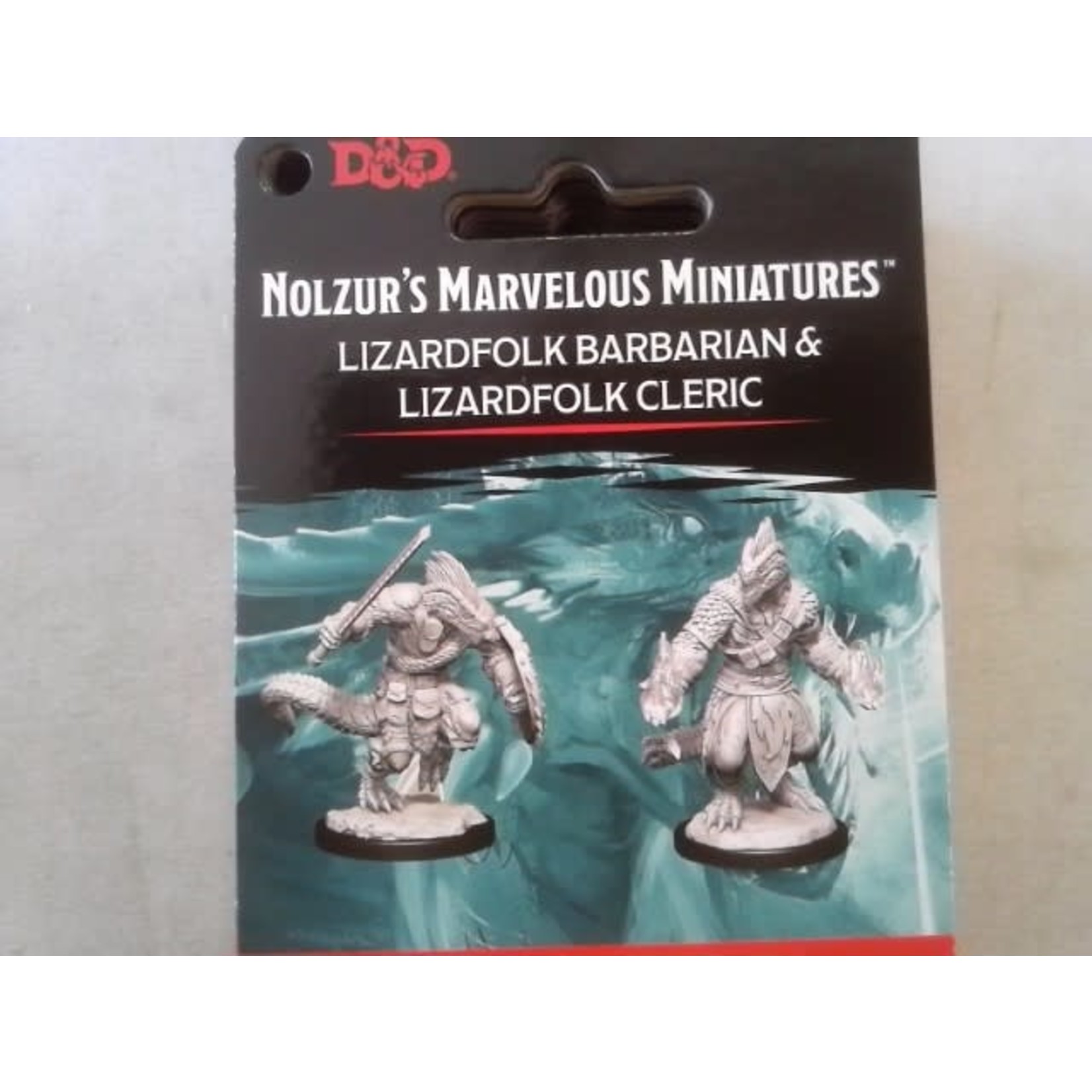 Wizkids D&D: Nolzur's Marvelous Miniatures 15: Lizardfolk Barbarian & Lizardfolk Cleric