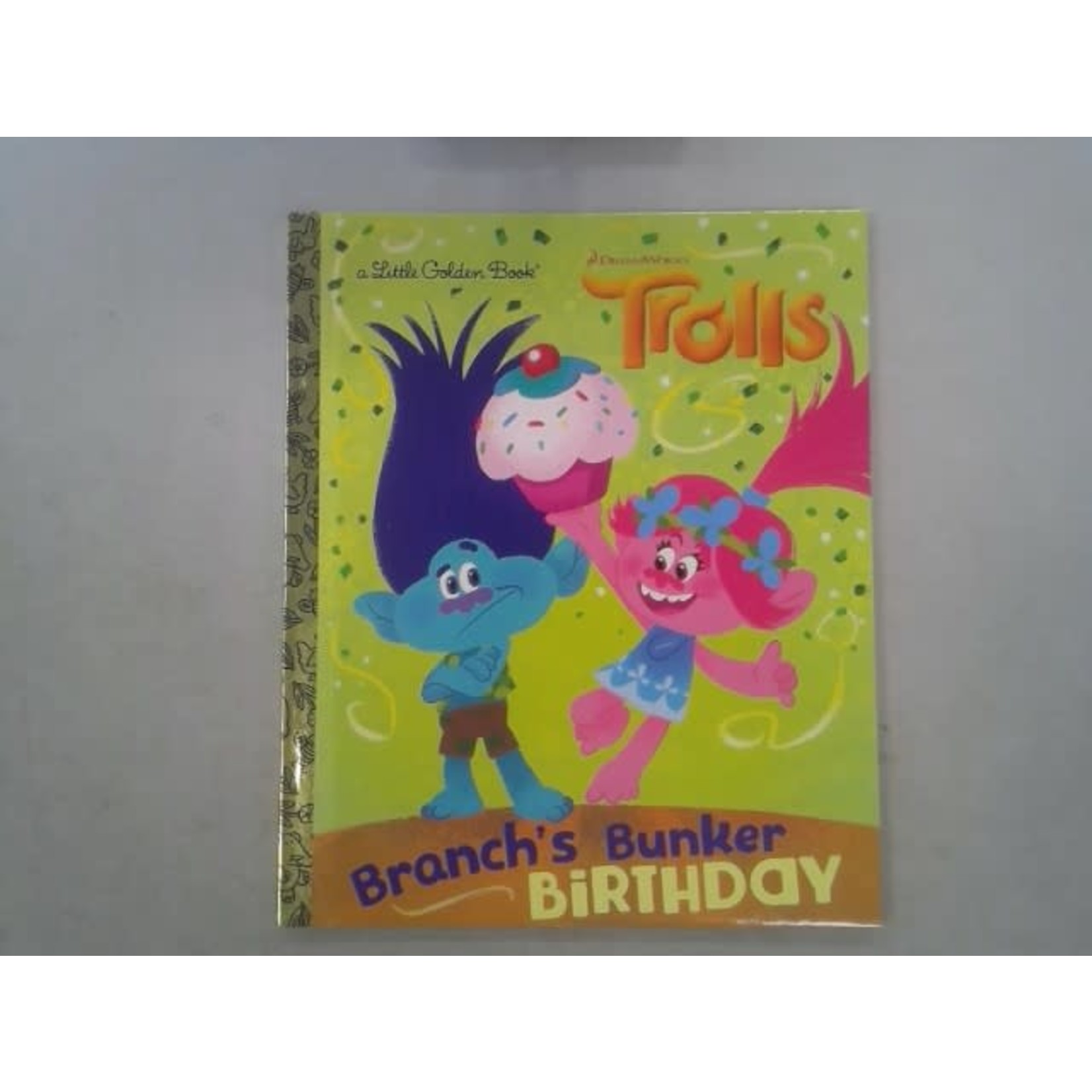 Little Golden Books Branch's Bunker Birthday (DreamWorks Trolls)