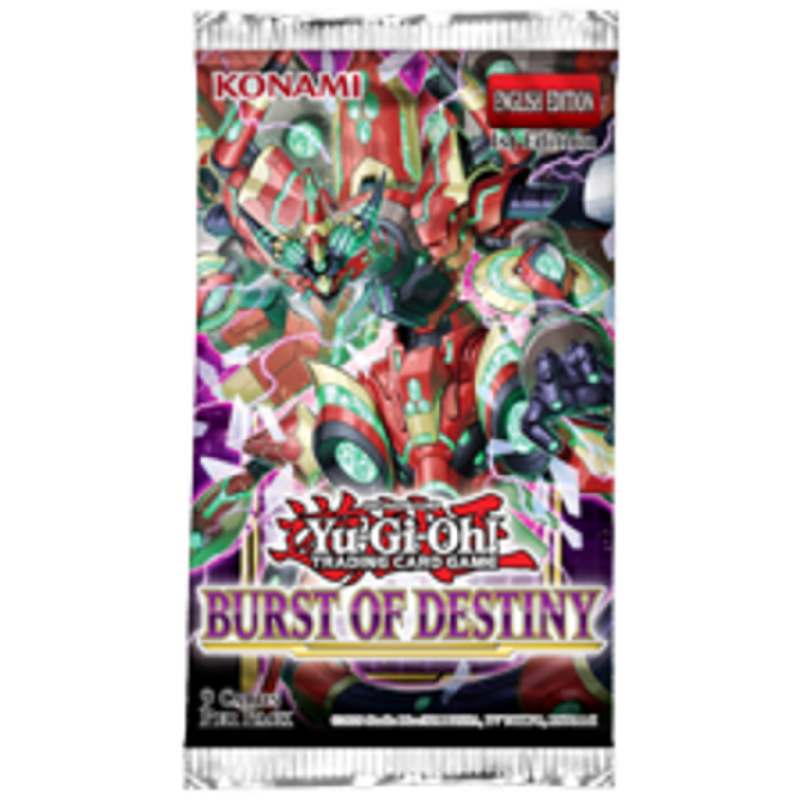 Konami Yugioh Burst of Destiny Booster Pack