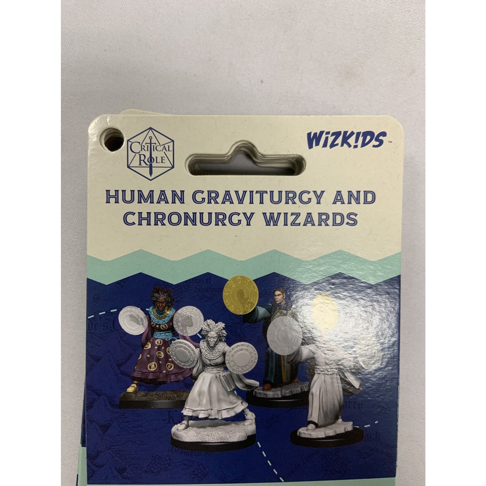 Wizkids Unpainted Mini Critical Role W1: Human graviturgy and Chronurgy Wizards