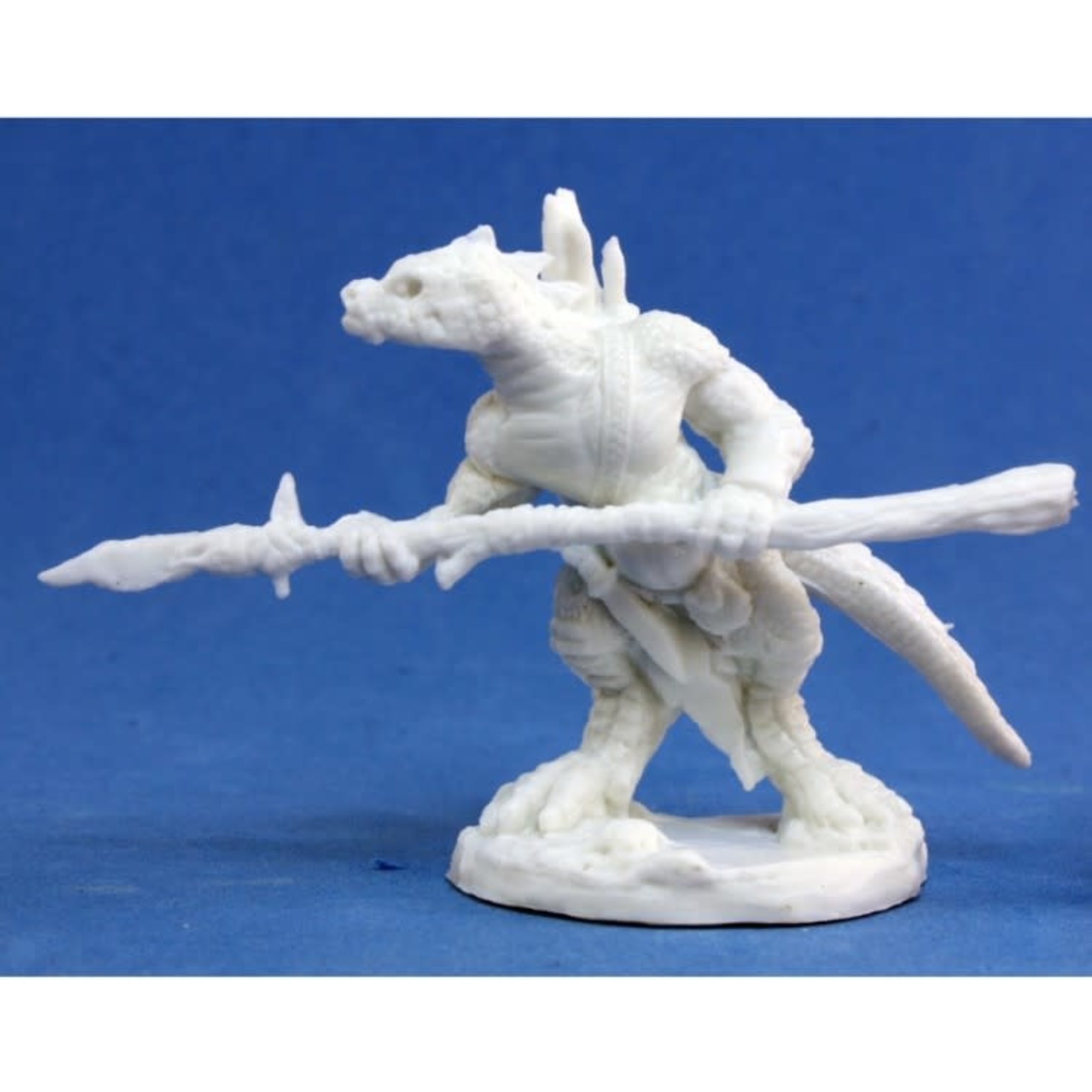Reaper Miniatures Reaper Miniatures: Dark Heaven Bones 77154 Lizardman Spearman
