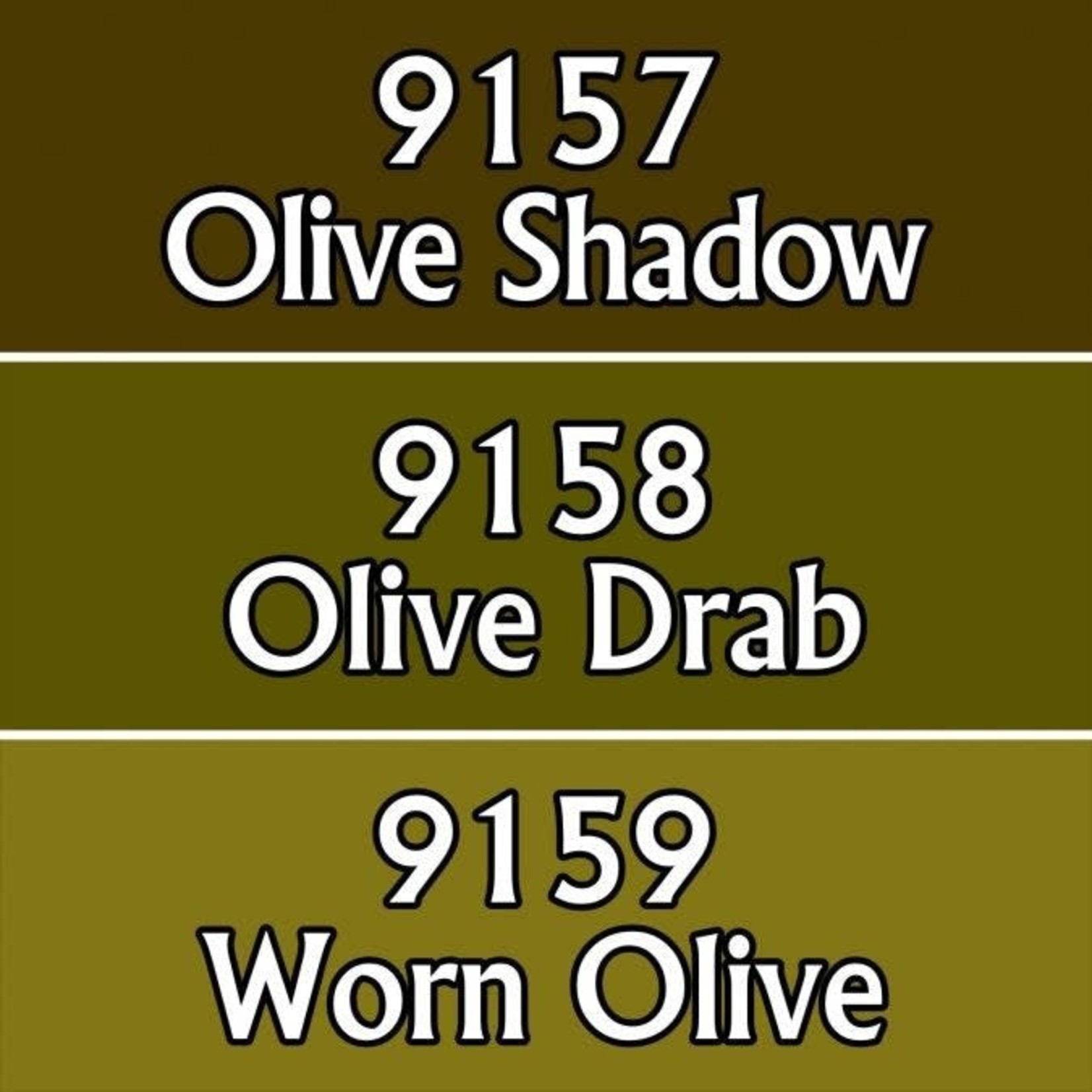 Reaper Miniatures Reaper Miniatures: MSP Paints Olive Drabs
